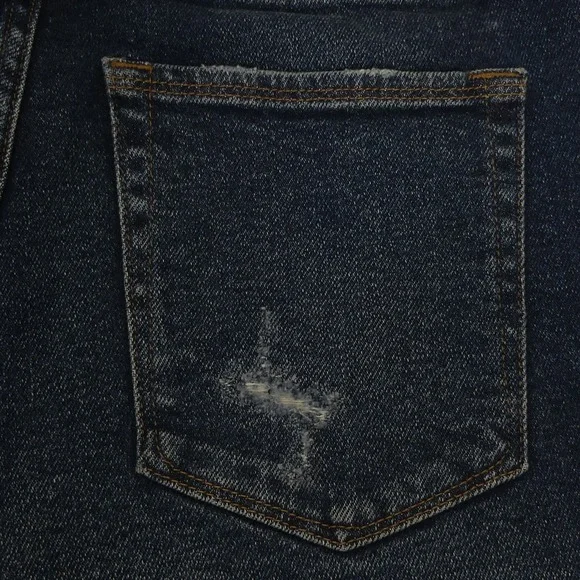 Good American Shorts‎ Womens 8 Blue High Rise Distressed Denim Cutoff Frayed Hem - Picture 8 of 8